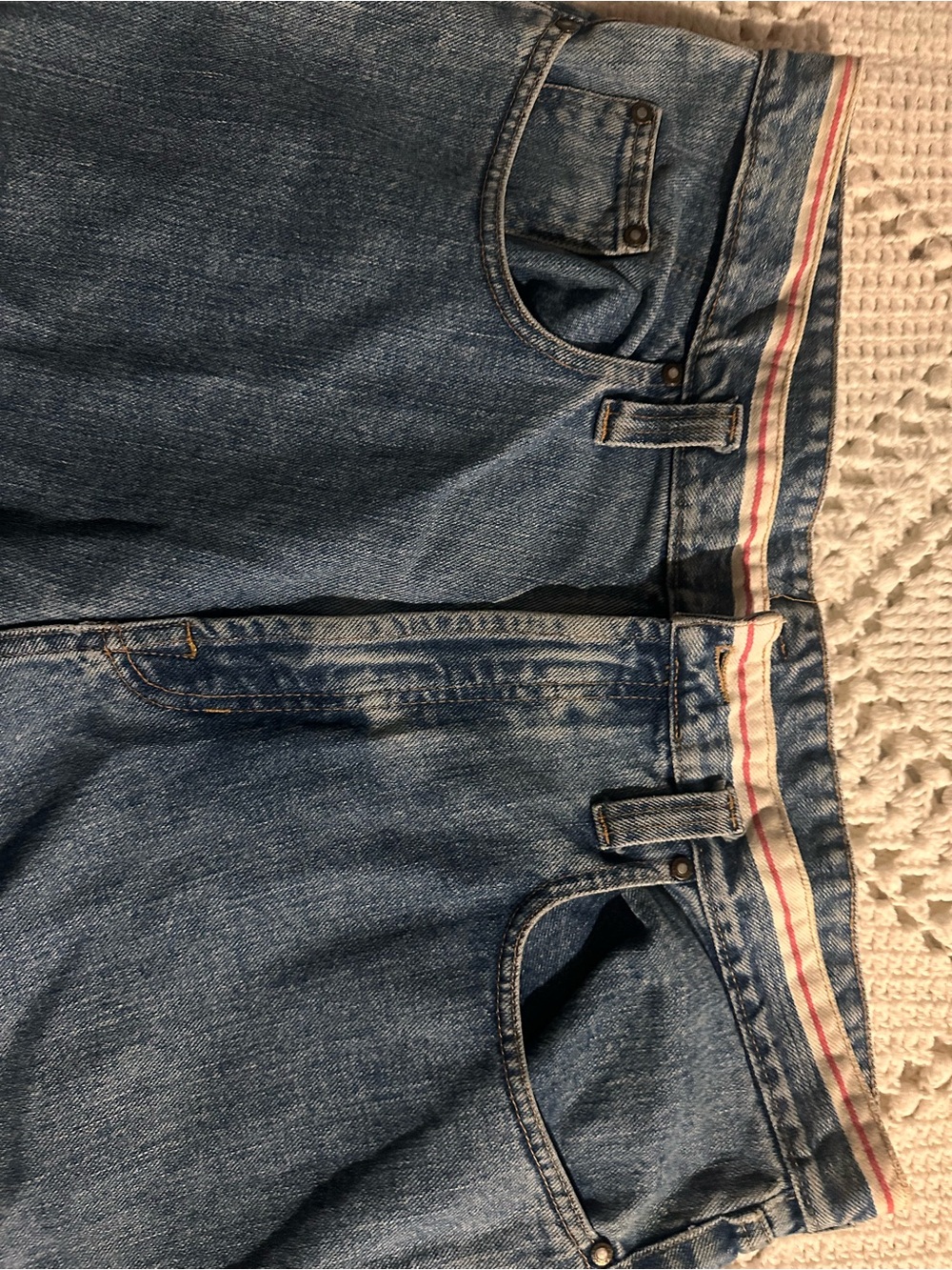 Vintage Parasuco Blue Jeans with Signature Trim